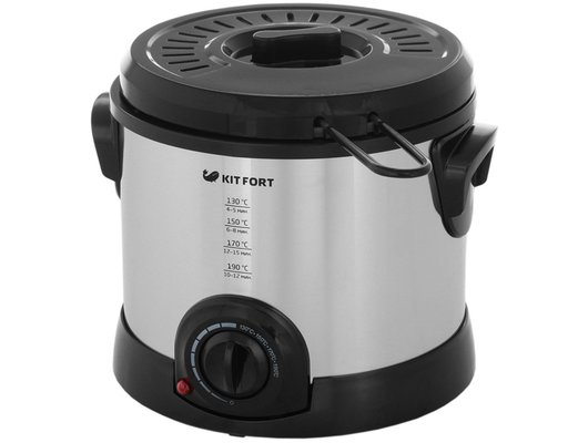 Фритюрница KITFORT KT-2011 серебристый/черный